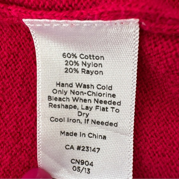 Talbots open cardigan in a cotton blend knit, straight cut, form fitting - Picture 11 of 11